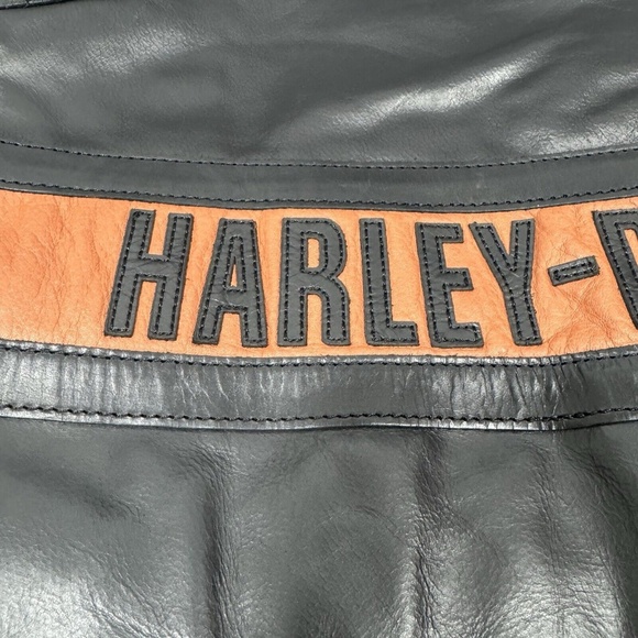 Harley Davidson Victory Sweep Size XXL Leather Jacket Black 98012-21VM **READ** - Picture 9 of 11